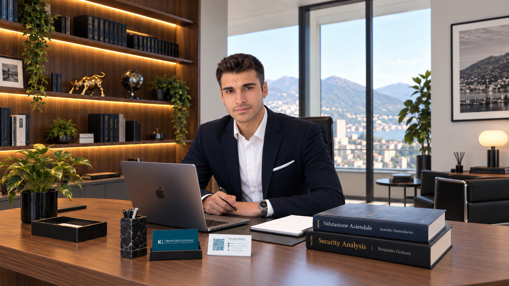 Francesco Govoni nel suo studio